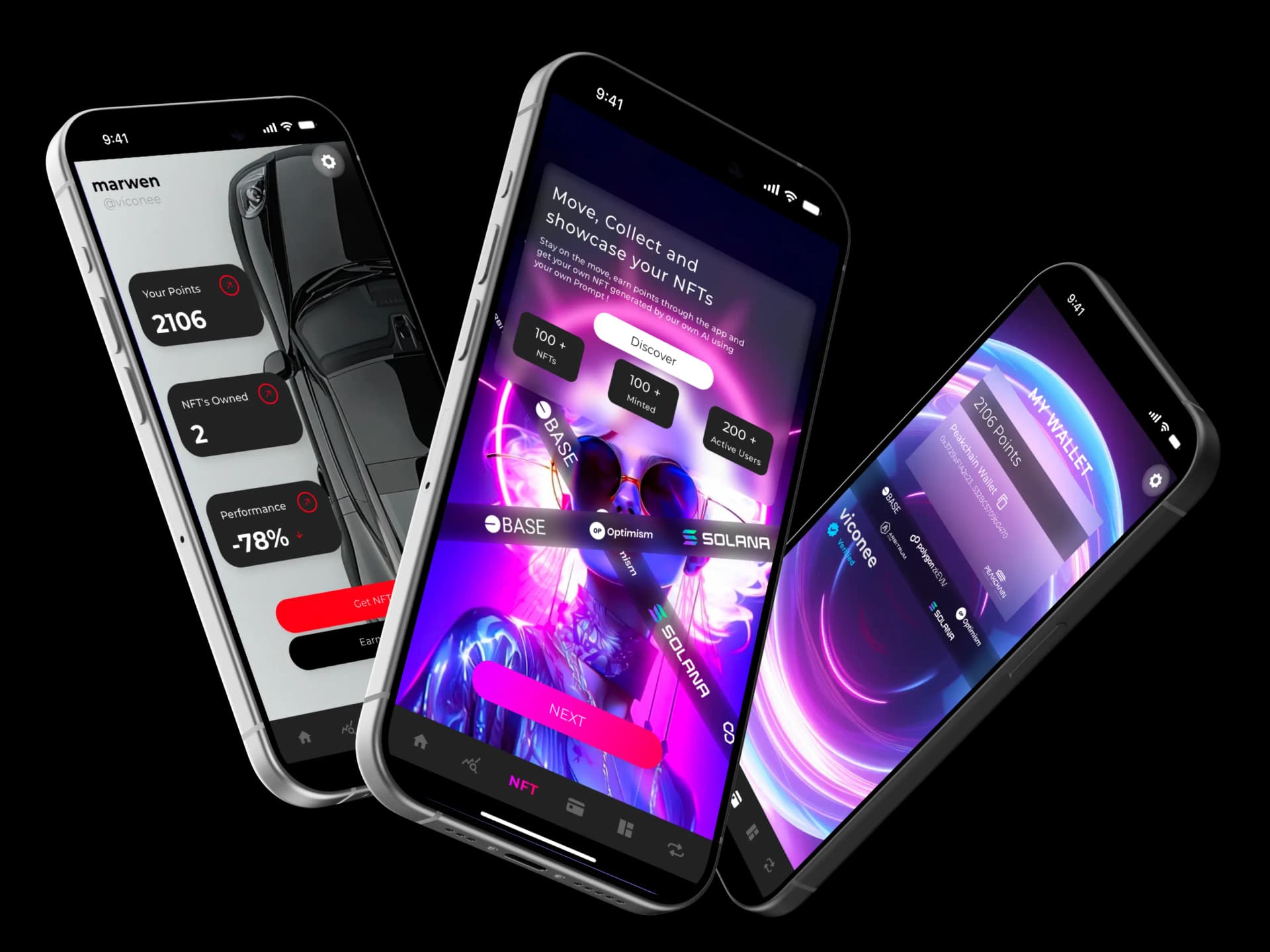 Peakchain MoveUP App Interface